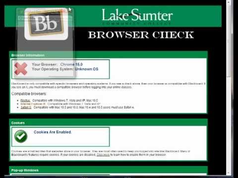 Blackboard 9 Login Tutorial 1