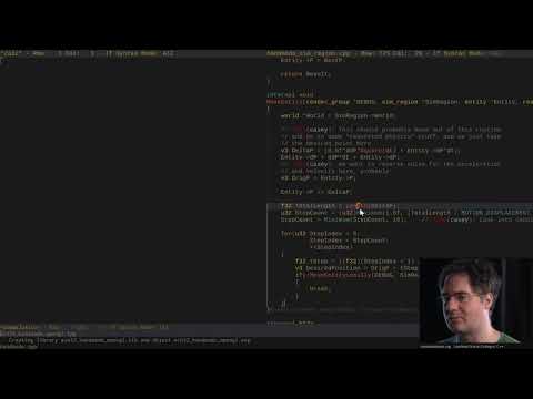 Handmade Hero Day 633 - Narrowing in on a Collision Scheme