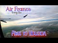 Air France Economy Class International Flight - Paris To Houston (Nice Touch After Dinner)