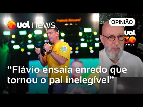 Flávio Bolsonaro prepara terreno para reagir mal a eventual resultado negativo nas eleições | Josias