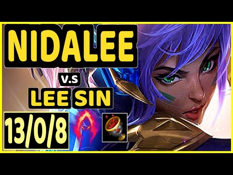 SEVENARMY (NIDALEE) vs LEE SIN - 13/0/8 KDA JUNGLE CHALLENGER GAMEPLAY - EUW