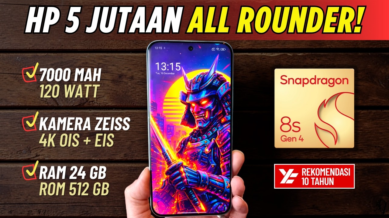5 HP ALL ROUNDER 5 JUTA (GAME + KAMERA) TERBAIK! Maret 2026