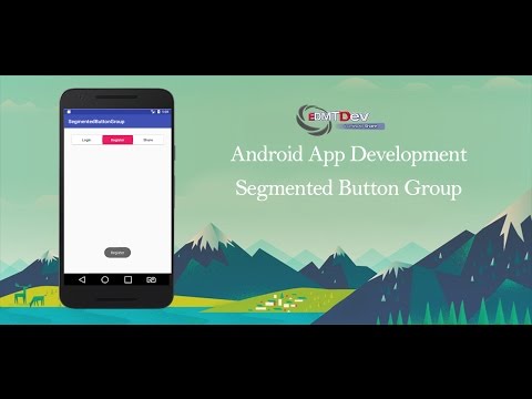 Android Studio Tutorial Segmented Button Group