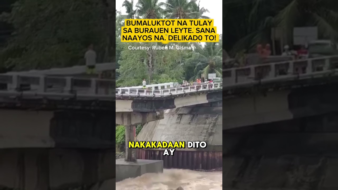 Bumaluktot na TULAY sa Leyte! Delikad0 nato daanan, sana NAAYOS na | Daguitan bridge | DPWH | Pbbm.