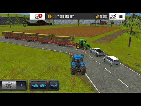 farming simulator 16 how to collect hay bales ? fs 16 gameplay ! timelapse #fs16