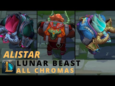 Lunar Beast Alistar All Chromas - League of Legends