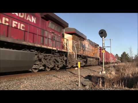 CP 252, 930, 931, D11, Amtrak 68 and 69 on February 27, 2018