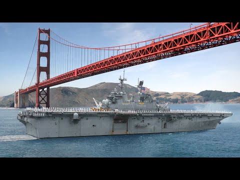 Life Inside of Gigantic US Amphibious Assault Ship Carrier