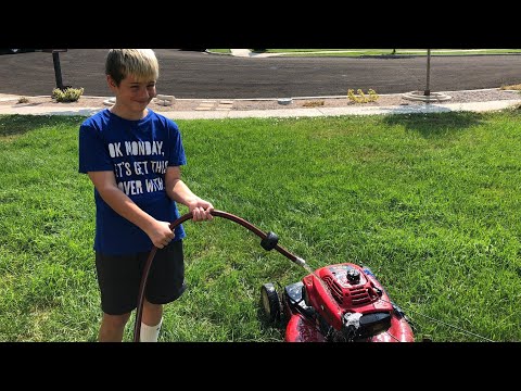 Kid Temper Tantrum Puts Water Inside Lawn Mower - Daddy Cries [ Original ]