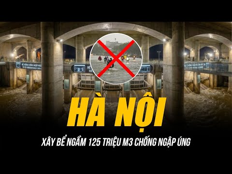 HÀ NỘI XÂY BỂ NGẦM 125 TRIỆU M3 CHỐNG NGẬP ÚNG | CÔNG TRÌNH KHỔNG LỒ CHẤM DỨT CẢNH PHỐ THÀNH SÔNG