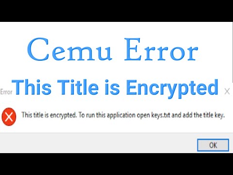 Cemu Title Is Encrypted