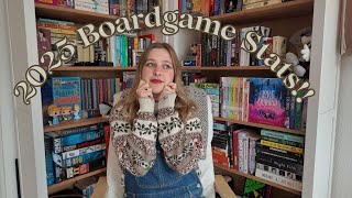 2025 Boardgame Statistics & Favourite Games!!