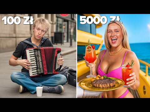 CAŁY DZIEŃ ZA 100ZŁ VS 5000ZŁ!