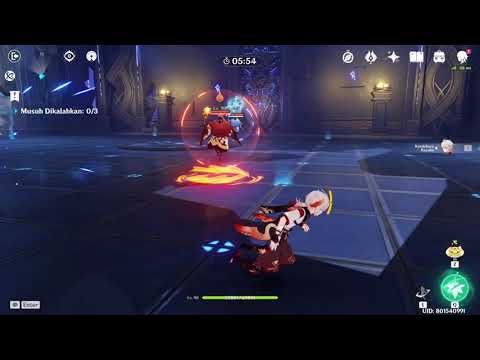 Solo Kazuha C2 R1 vs 3 Abyss Mage | Soo Satisfying