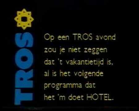 TROS aankondiging HOTEL en tune