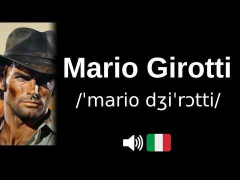 How to pronounce 'Mario Girotti' (CORRECTLY!)