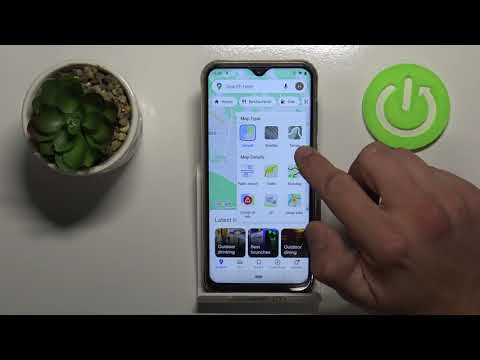 How to Change Type of Map in Google Maps on Cubot X20 - Pick Map Type
