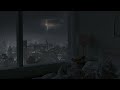 Heavy Rain With Windy Thunderstorm Outside The Cozy Bedroom In London Rain Sounds For Sleeping