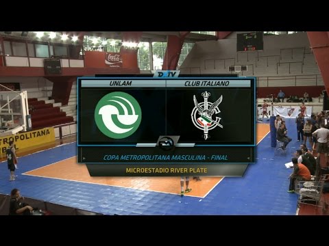 #VOLEYenDEPORTV - UNLAM vs. Italiano (Final-Caballeros-Juego 1) PARTIDO COMPLETO