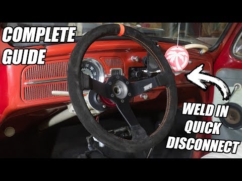 Race Steering Wheel Install with Weld-in Quick Release (UNIVERSAL)