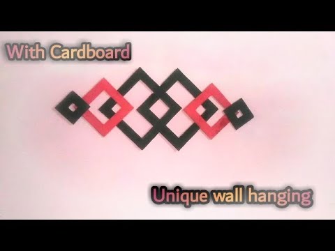 Waste card board decorations 