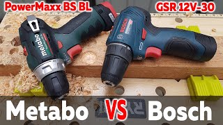 Bosch & Metabo Welchen Schraubendreher wählen? GSR 12V-30 oder PowerMaxx BS BL