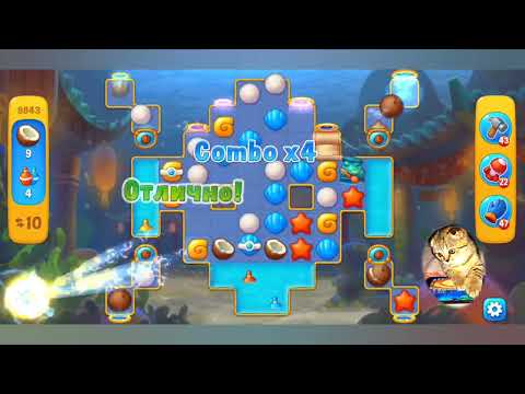 Fishdom 2022, no Boosters,   9843   level  -  прохождение без бустеров,   9843  уровень.