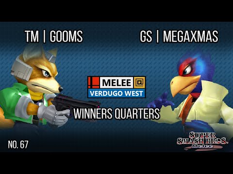 Melee @ Verdugo #67 - TM | Gooms (Fox) VS GS | MegaXmas (Falco) - SSBM - Winners Quarters