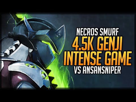 Necros 4.5K Genji Smurf Salty Intense Game VS ANSANSNIPER