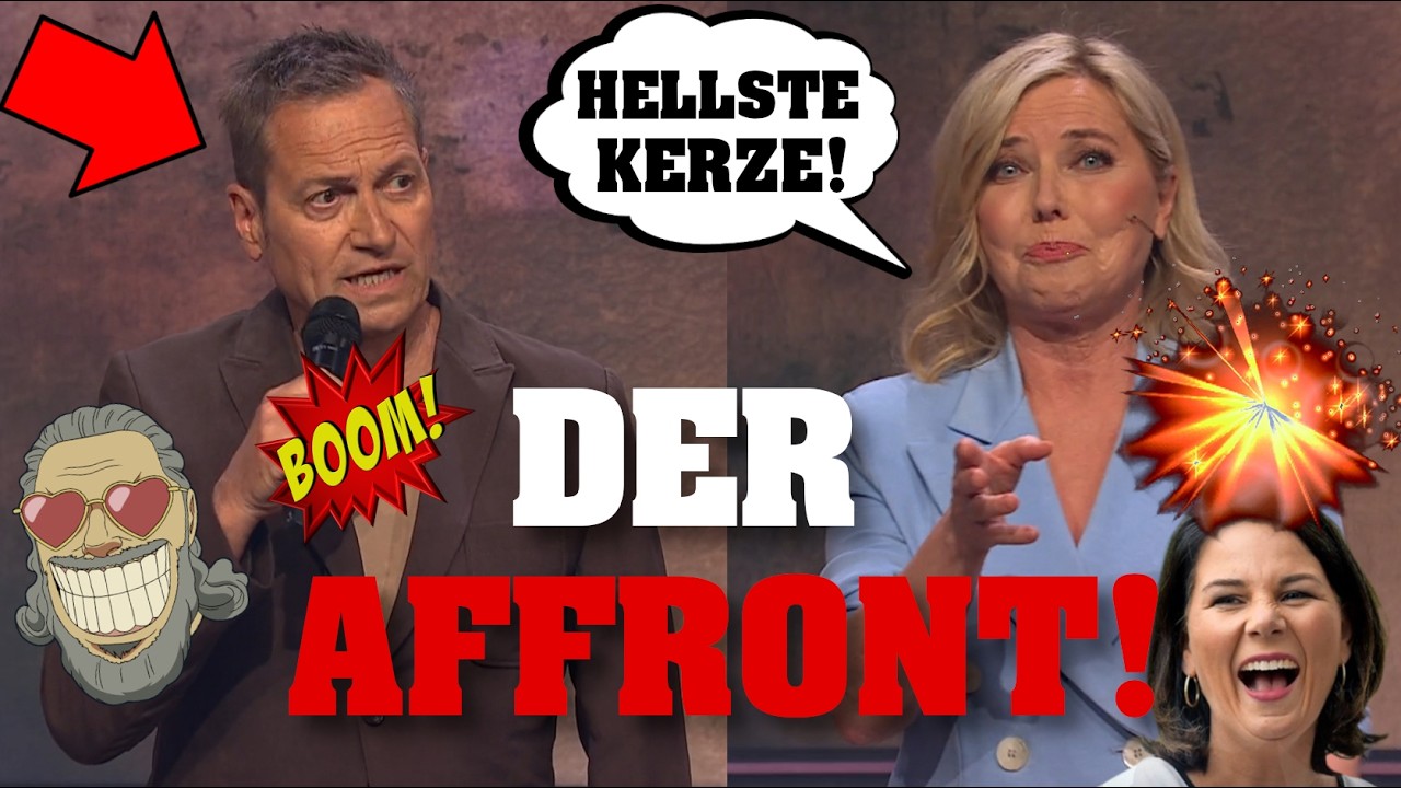 NUHR staunt! Comedian kachelt ordentlich gegen BAERBOCK! 💥⚡️ #PolitSatire #Comedy