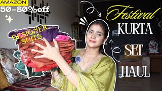 🤯 FESTIVAL kurta sets try on haul 💕| *MUST WATCH* haul | Priyanka Prajapati |amazon haul