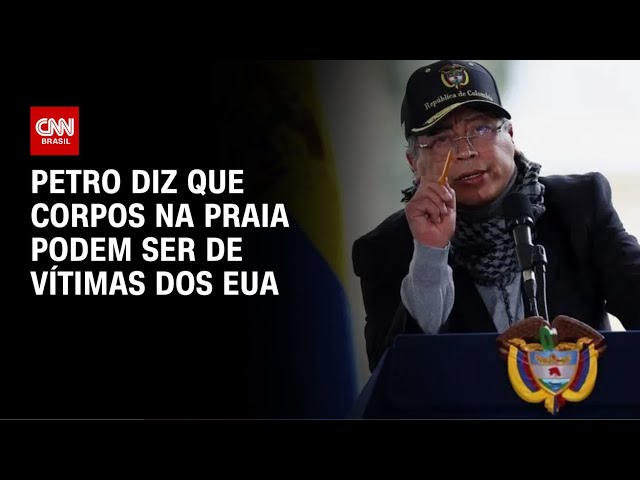 Presidente da Colômbia liga corpos na em praia aos ataques dos EUA | LIVE CNN