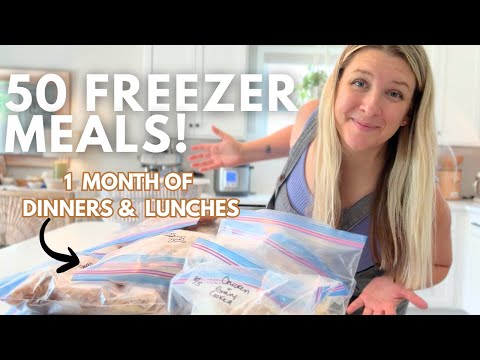50 Freezer Meals in a Few Hours | EASY MAKE-AHEAD DINNERS & LUNCHES
