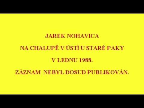 Jarek Nohavica v lednu 1988. Dosud nepublikovaný záznam z folkové chalupy