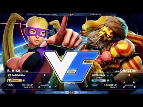 UMGGaming.com SF5 Online Tournament - OMGITZMIKA (Mika) vs TS Sabin (Dhalsim) [720P60FPS]
