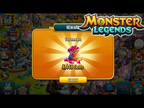 How To GET ALMOST 5,000 GEMS For FREE In Monster Legends!