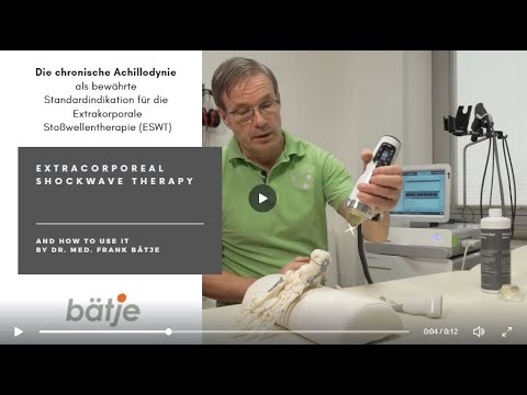 Achillodynie-Shockwave Therapie and how to use it by Dr. med.Frank Bätje