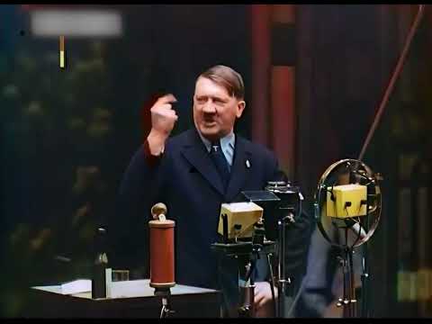Adolf Hitler Speech 1933 [Color] Siemens Factory
