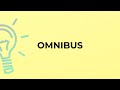 What is the meaning of the word OMNIBUS?