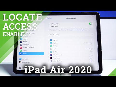 How to Deactivate iPad Air 2020 Location – Geolocation Preferences