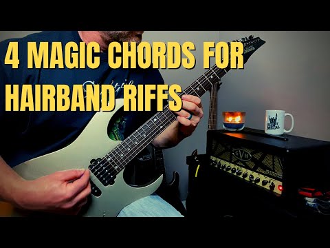 Hair Band Guitar Riffs with the 4 Magic Chords