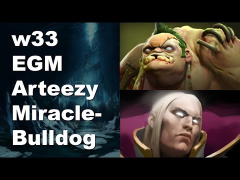w33 Arteezy EGM Attacker- vs Bulldog Miracle Ubah - 7200+ MMR Dota 2