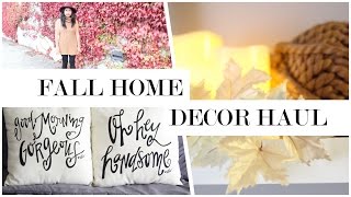How To Decorate for Fall - Affordable Ideas | Home Decor Haul 2016