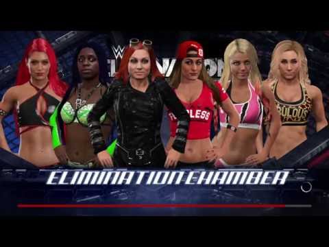 WWE 2K17 Alexa Bliss VS Carmella VS Nikki Bella Vs Eva Marie Vs Becky Lynch VS Noami Elimination Cha