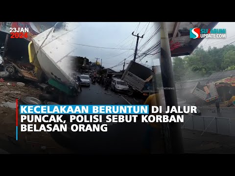 Kecelakaan Beruntun di Jalur Puncak, Polisi Sebut Korban Belasan Orang