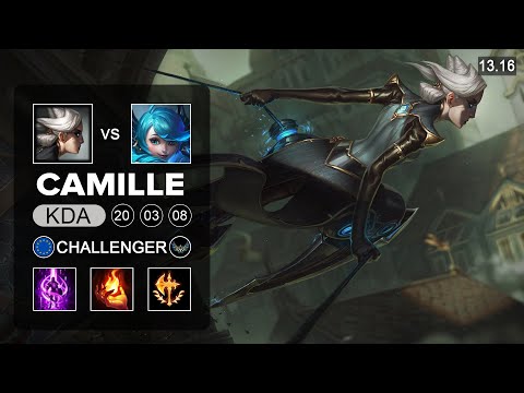 Camille vs Gwen Top - EUW Grandmaster - Patch 13.16 Season 13