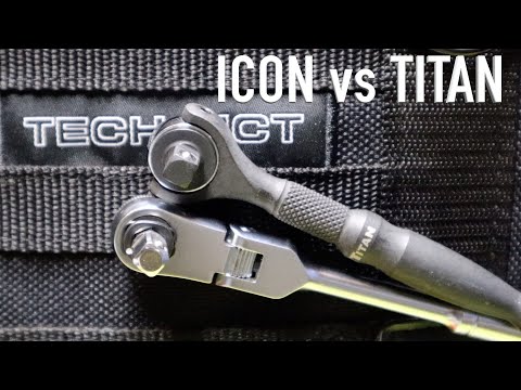 Titan 1/4" Micro Ratchet vs ICON Flex Head Ratchet