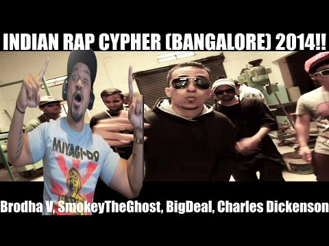 INDIAN RAP CYPHER (BANGALORE) 2014 - Brodha V, SmokeyTheGhost, BigDeal, Charles Dickenson