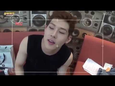 [ENGSUB] 150520 Monsta X - Jooheon's aegyo (again) and tofu muscles