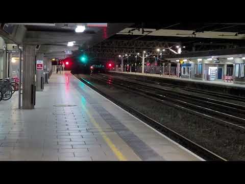 4S49 - DB90's - Malcolm (90024) running North solo 74 mins late through Stafford - 90026 failed ??